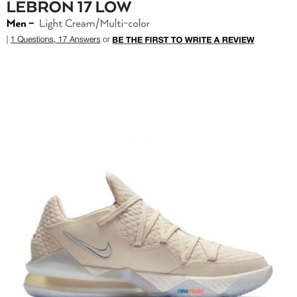 Lebron 17 low Mens low - Picture 1 of 8